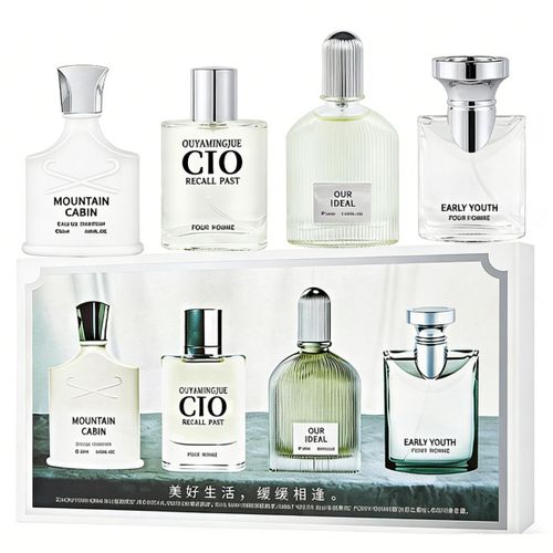 4 Pcs Men Perfume Set, Long Lasting Eau de Parfum with Floral & Classic Fragrances, Gift…