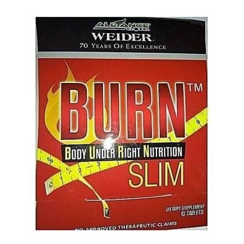 10 tablets burnslim, a blend of natural ingredients like Green Tea and Garcinia Cambogia