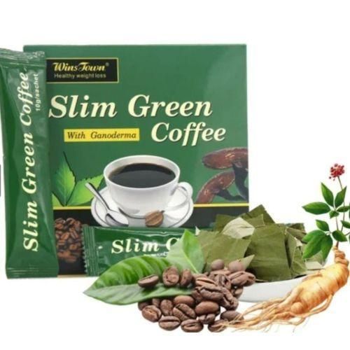 Wins Town Slim Green Coffee 18 Sachets - Ganoderma, Garcinia, Detox, Weight Loss
