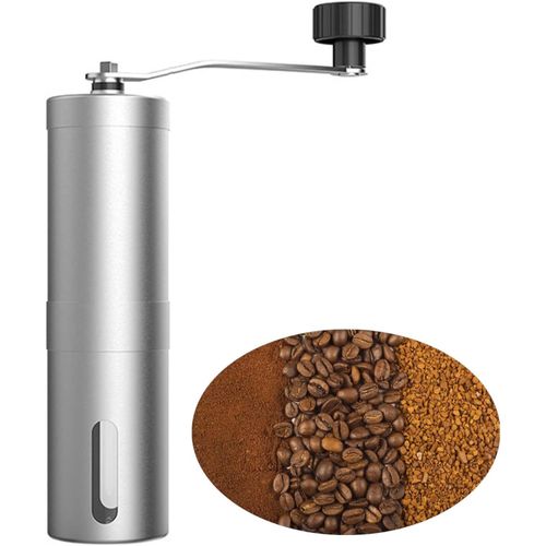 Mouniubull Manual Coffee Bean Grinder Silver Standard