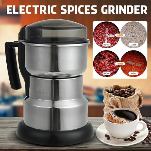 Stainless Electric Coffee Grinder 250W Electric Grinder Grain Food Bean Grinding Powder …