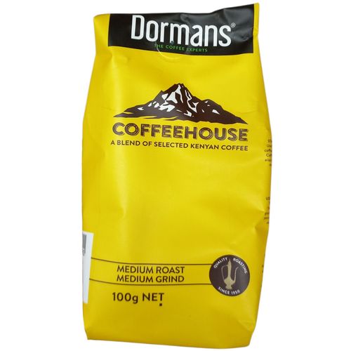 Dormans The Coffee Experts COFFEEHOUSE Select. MEDIUM ROAST MEDIUM GRIND 100G