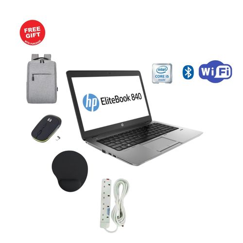 HP Laptops EliteBook 840 G1 Intel Core i5, 8GB RAM, 500GB HDD Refurbished Laptop, 14" Sc…