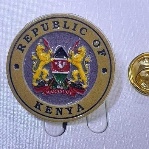 Republic of Kenya Emblem Lapel Pin Badge