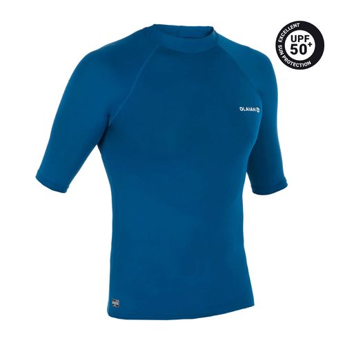 Olaian 100 Men's Short Sleeve Uv Protection Surfing Top T-shirt - Blue