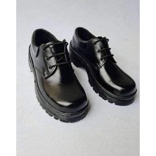 PU Leather Unisex Back To School Shoes/ Toughees Shoes - Black