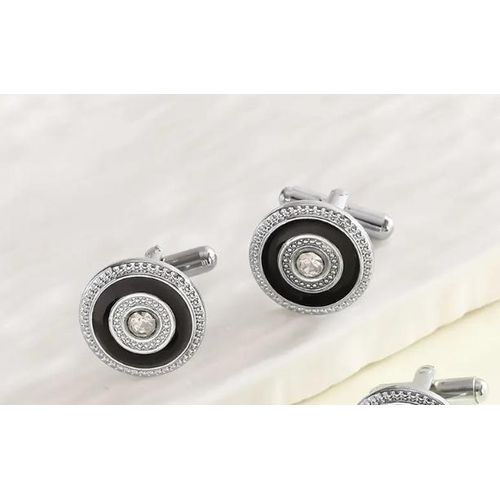 Dy Round design cufflinks