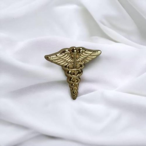 Gk Gold Caduceus Medical Lapel Pin – Premium Doctor, Nurse & Healthcare Professional Bad…