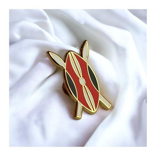 Kenya Shield Lapel Pin Badge
