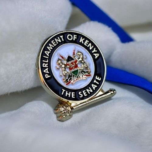 Gk Senate Mace Lapel Pin Badge – Premium Enamel Badge with Coat of Arms & Gold-Plated Ma…