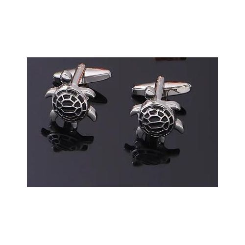 Dy Silver Tortoise designed Cufflinks