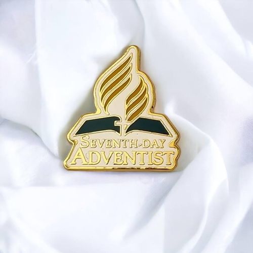 Gk Seventh-day Adventist Church Lapel Pin – Premium Gold & Enamel Religious Badge, Faith…