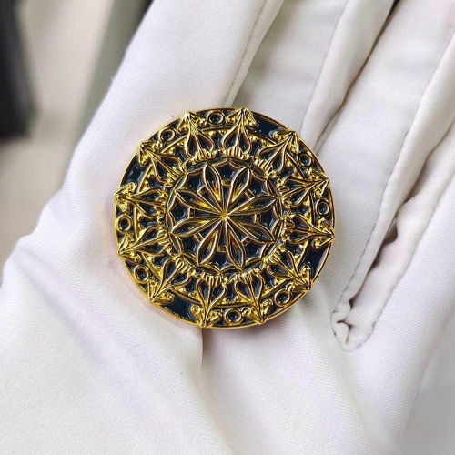 Gk Starburst Lapel Pin & Brooch – Premium Gold Finish (2.2 cm & 3.5 cm Options)