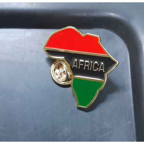 Africa Travel Souvenir Lapel Pin Map