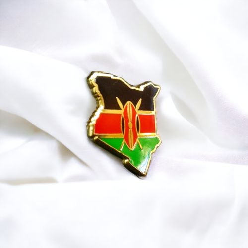 New Kenya Map Lapel Pin Badge