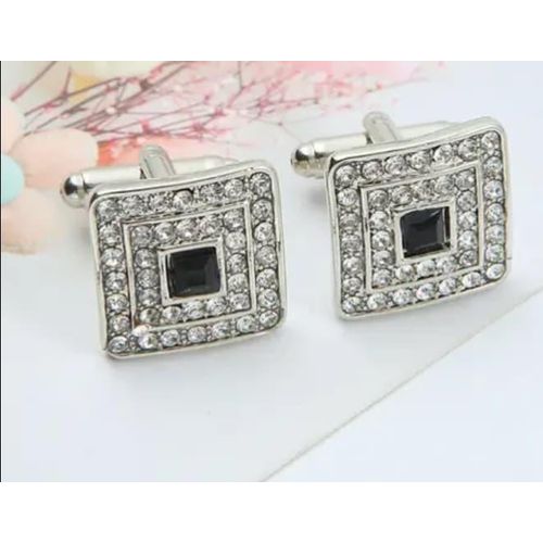 Dy Square diamond cufflink